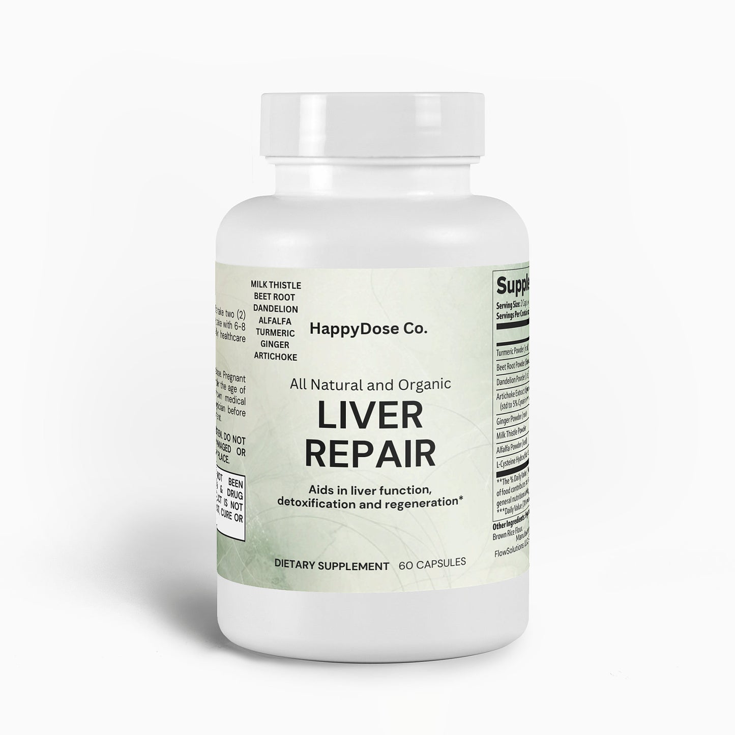 Liver Repair- Dandelion and Milk Thistle liver Cleanse, Revive and Grow