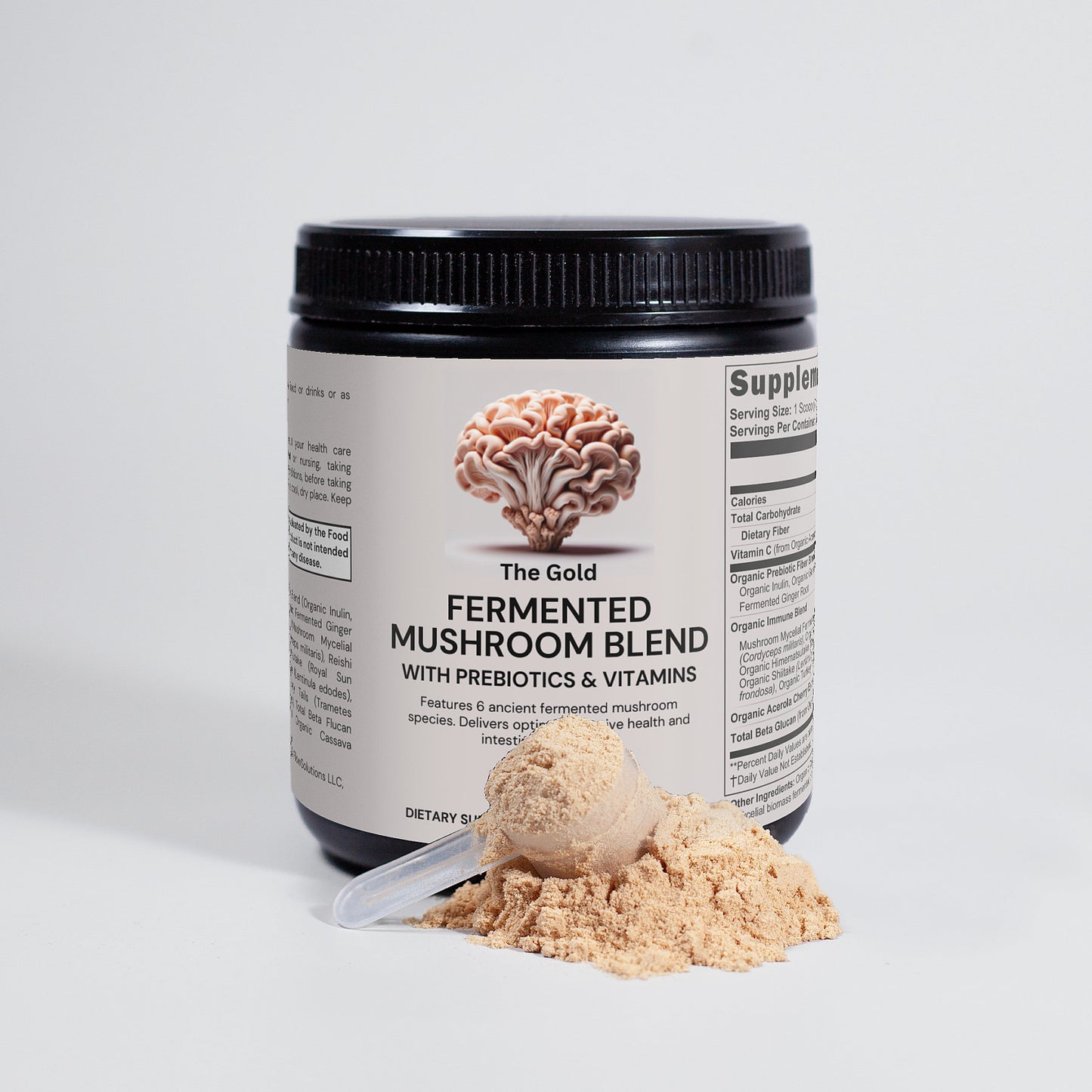 The Gold: Organic Fermented Mushroom Blend