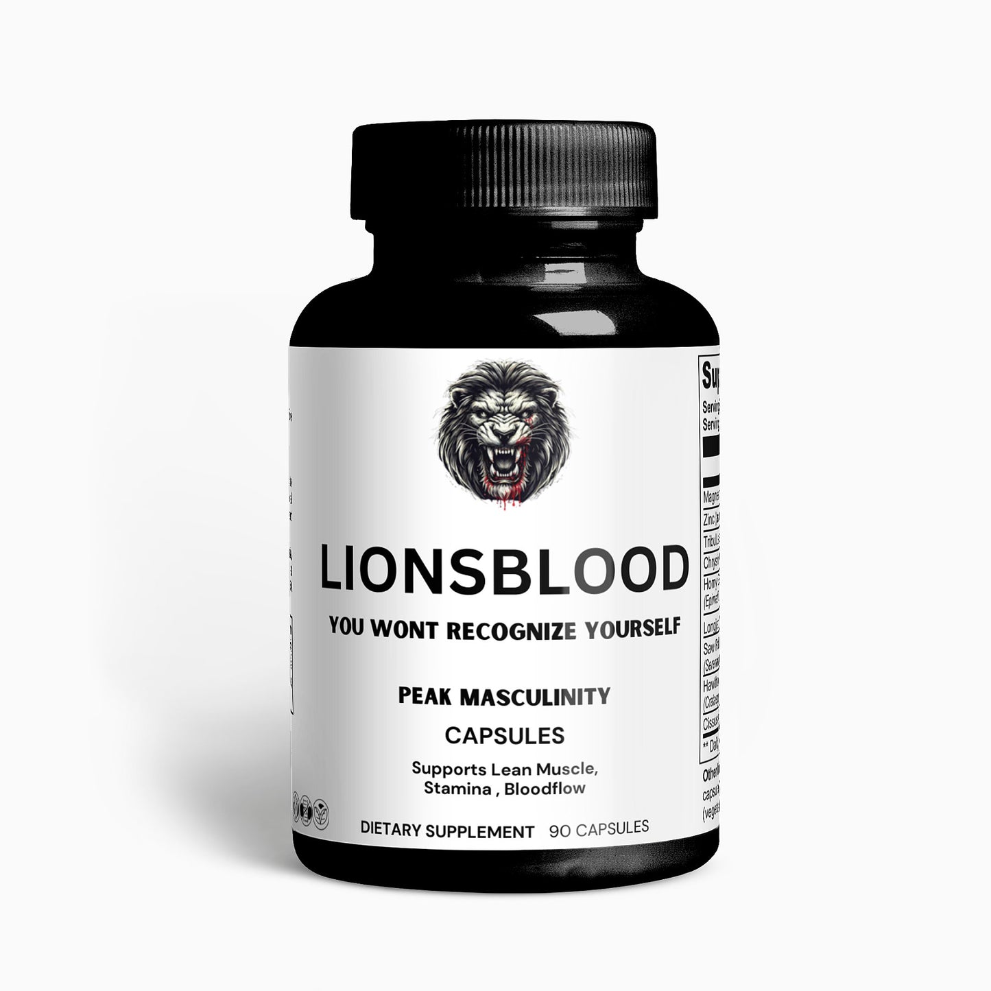 Lions Blood - Anabolic Supplement for Men to Increase Stamina, Lean Muscle Growth and Recovery, N.O Booster