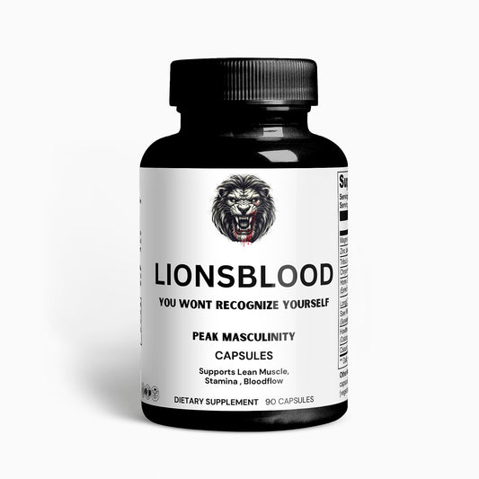 Lions Blood - Anabolic Supplement for Men to Increase Stamina, Lean Muscle Growth and Recovery, N.O Booster