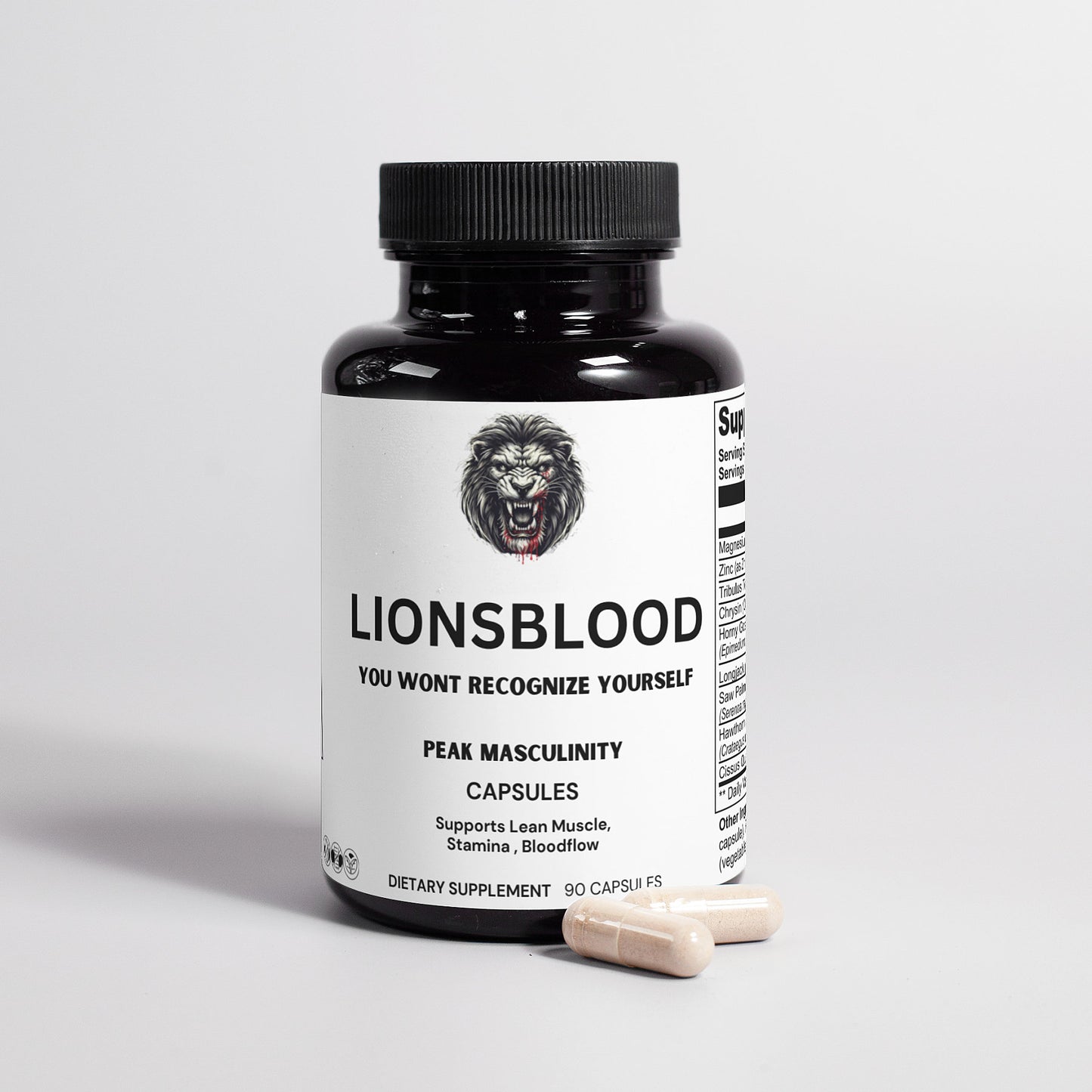 Lions Blood - Anabolic Supplement for Men to Increase Stamina, Lean Muscle Growth and Recovery, N.O Booster