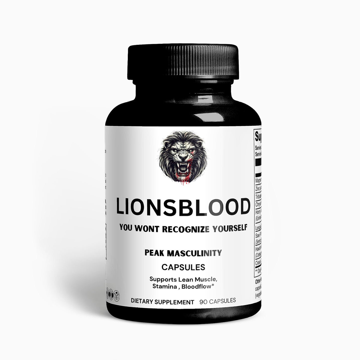 Lions Blood - Anabolic Supplement for Men to Increase Stamina, Lean Muscle Growth and Recovery, N.O Booster
