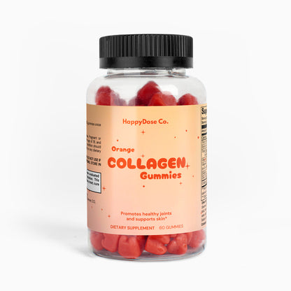 Orange Collagen Gummies for Skin, Hair & Nails Support
