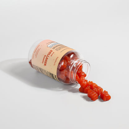 Orange Collagen Gummies for Skin, Hair & Nails Support