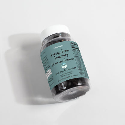 Mushroom Raspberry Gummies - Energy, Focus & Immunity
