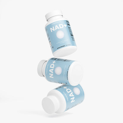 NAD+ Supplement - 500mg NAD+ with Quercetin & Resveratrol - AntiAging, Energy Support & Cellular Repair - 60 Capsules - USA Made