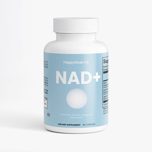 NAD+ Supplement - 500mg NAD+ with Quercetin & Resveratrol - AntiAging, Energy Support & Cellular Repair - 60 Capsules - USA Made