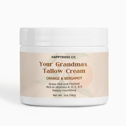 Your Grandma's Tallow Cream: Orange & Bergamot