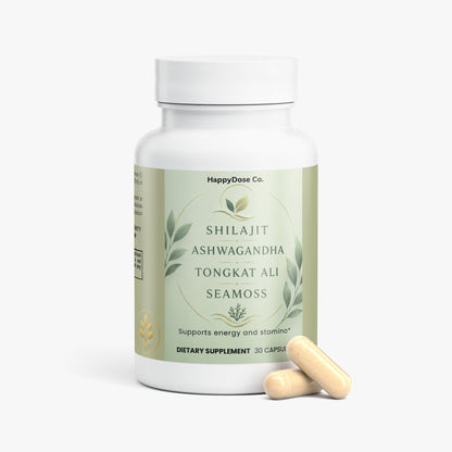 Shilajit, Ashwagandha, Tongkat Ali, Seamoss
