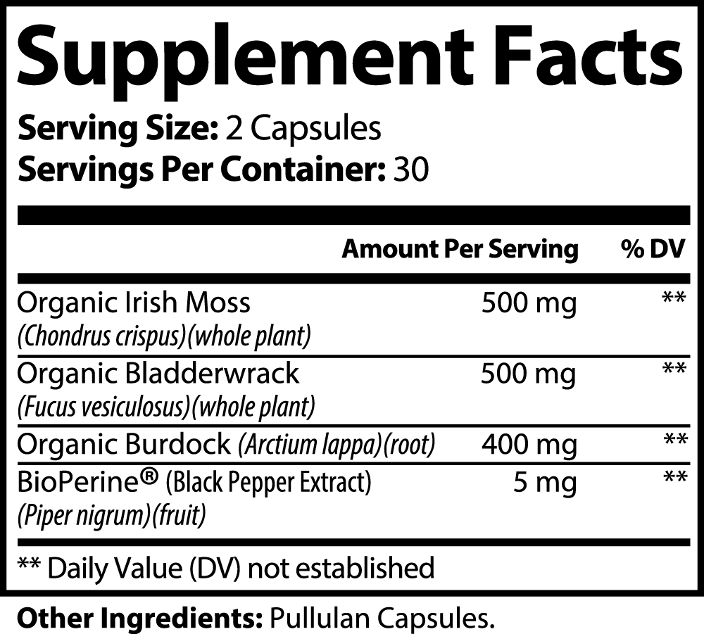 Organic Sea Moss - Nutrient Dense Immune Booster