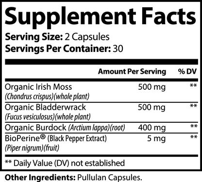 Organic Sea Moss - Nutrient Dense Immune Booster