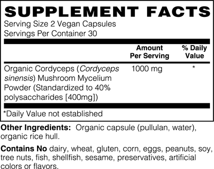 Cordyceps - Lean Muscle Growth, Stamina, Energy and Immunity