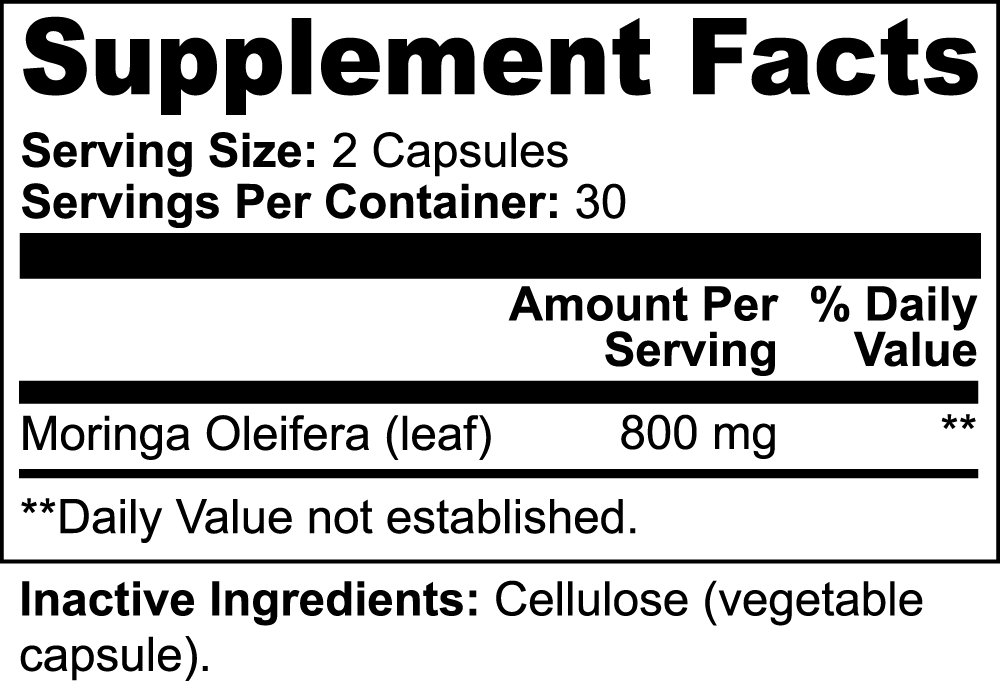 Moringa Leaf Extract , Pure Vitamin and Nutrient Dense Immune Booster