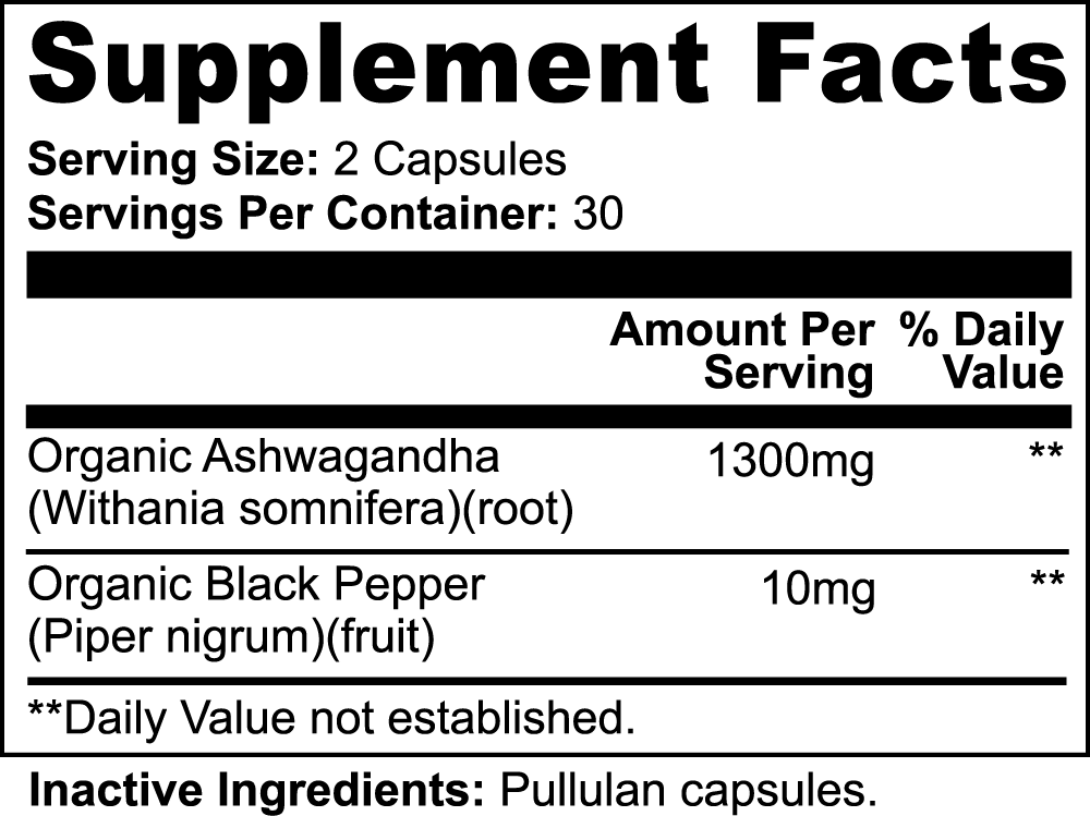 Ashwagandha - Testosterone Support, Stress Relief and Hormone Balance